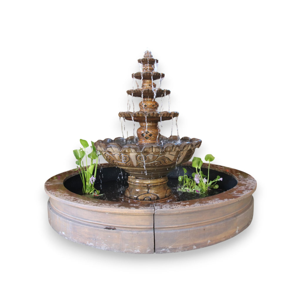 Monaco Fountain With Pond & Surrounds