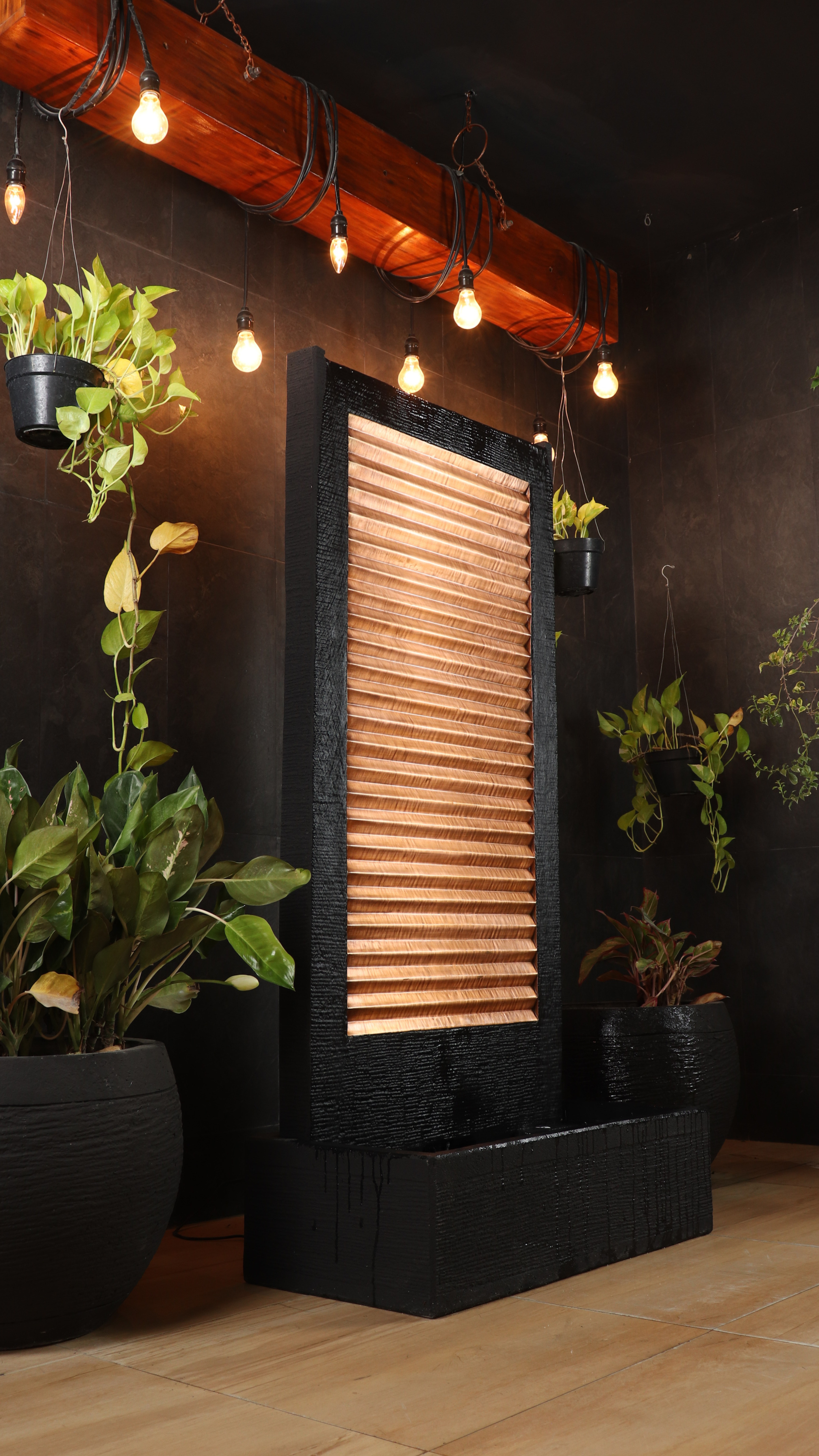 Zig Zag Copper Wall Fountain